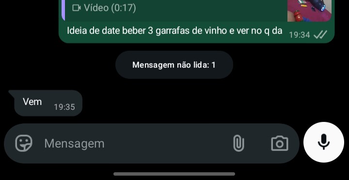 Conversa com resposta positiva a um convite para um encontro